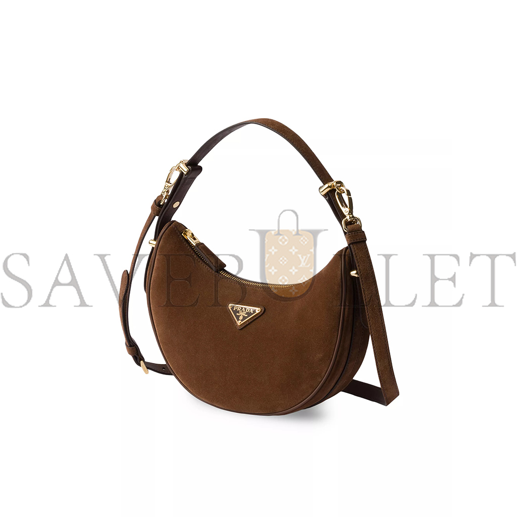 Pra*a arquÉ suede shoulder bag 1bc194 (22*18*6cm)